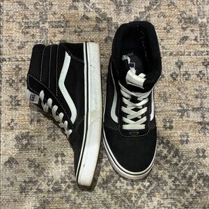 Vans Kids Black and White Sneakers